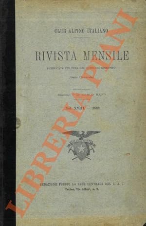 Club Alpino Italiano. Rivista mensile. 1899.