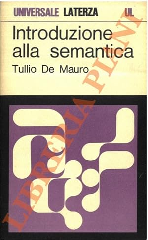 Bild des Verkufers fr Introduzione alla semantica. zum Verkauf von Libreria Piani