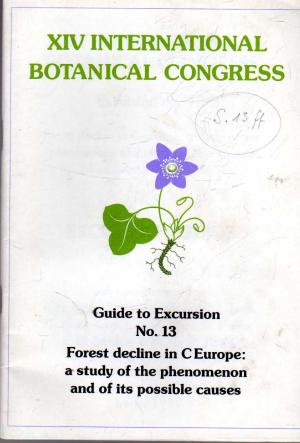 XIV. International Botanical Congress. Guide to Excursion no. 13