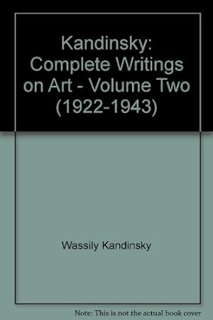 Bild des Verkufers fr Kandinsky, Complete Writings on Art. Volume Two (1922-1943) zum Verkauf von WeBuyBooks