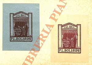 Bild des Verkufers fr Ex libris P.L. Boldrini. zum Verkauf von Libreria Piani