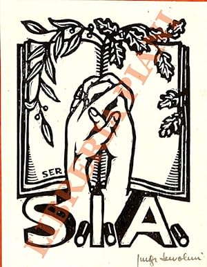 Bild des Verkufers fr Ex libris S.I.A. zum Verkauf von Libreria Piani