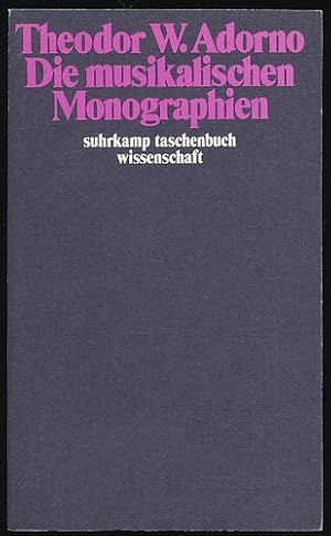 Die musikalischen Monographien. Herausgegeben von Gretel Adorno und Rolf Tiedemann.