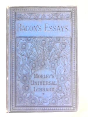 Seller image for The Essays, or, Counsels Civil and Moral for sale by World of Rare Books