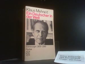 Bild des Verkäufers für Ein Deutscher in der Welt : Erinnerungen 1906 - 1981. Fischer-Taschenbücher ; 3478 zum Verkauf von Der Buchecker