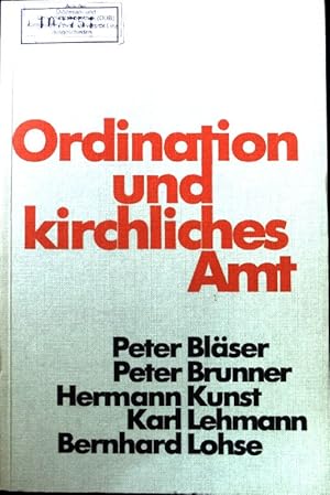 Bild des Verkufers fr Ordination und kirchliches Amt. zum Verkauf von books4less (Versandantiquariat Petra Gros GmbH & Co. KG)