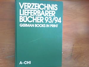 Verzeichnis lieferbarer Bücher 93/94. German Books in Print. Zusammen 7 Bände. Bücherverzeichnis ...