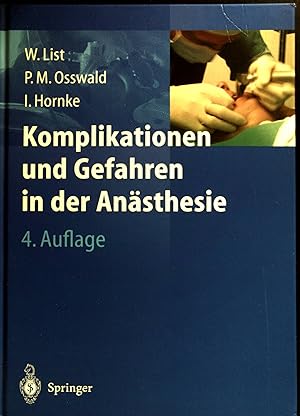 Imagen del vendedor de Komplikationen und Gefahren in der Ansthesie. a la venta por books4less (Versandantiquariat Petra Gros GmbH & Co. KG)