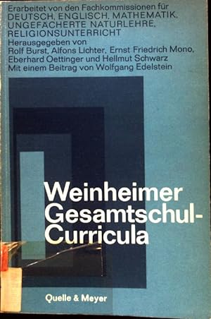 Bild des Verkufers fr Weinheimer Gesamtschul-Curricula. zum Verkauf von books4less (Versandantiquariat Petra Gros GmbH & Co. KG)