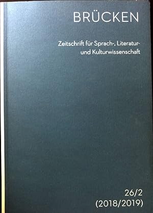 Bild des Verkufers fr Die Grenze zwischen "hoher" und "populrer" Kunst -in : Brcken; Zeitschrift fr Sprach-, Literatur- und Kulturwissenschaft; 26/2 (2018/2019). zum Verkauf von books4less (Versandantiquariat Petra Gros GmbH & Co. KG)