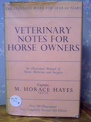 Imagen del vendedor de Veterinary Notes for Horse Owners a la venta por One More Time Books