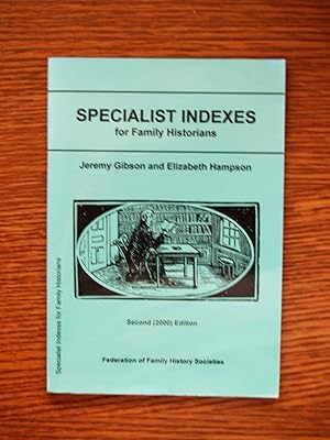 Seller image for Specialist Indexes (Gibson guides) for sale by Terry Blowfield