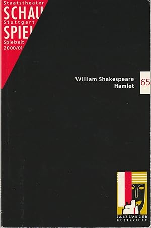 Bild des Verkufers fr Programmheft William Shakespeare HAMLET Premiere 29. September 2000 Spielzeit 2000 / 01 Programmbuch 65 zum Verkauf von Programmhefte24 Schauspiel und Musiktheater der letzten 150 Jahre