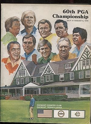 60th PGA Championship Booklet - Oakmont Country Club, Jul 31 to Aug 6, 1978