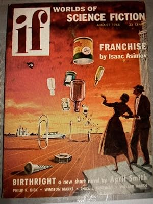 Immagine del venditore per IF Worlds of Science Fiction for August 1955 venduto da biblioboy