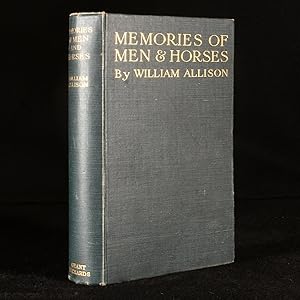 Bild des Verkufers fr Memories of Men and Horses zum Verkauf von Rooke Books PBFA