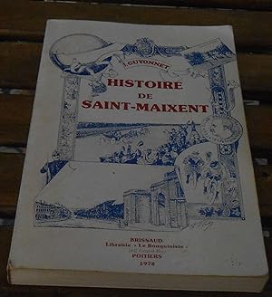 Immagine del venditore per Histoire de la Ville de Saint-Maixent des Origines  nos JoursPoitiers Danile Brissaud Librairie ancienne  Le Bouquiniste 1978 dition originale numrote (n467). Broch 16 cm x 24 cm 207 pag venduto da Librairie Sedon