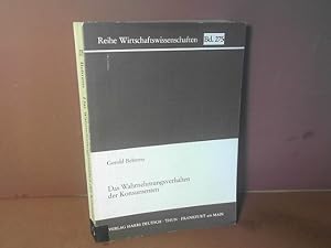 Image du vendeur pour Das Wahrnehmungsverhalten der Konsumenten. (= Wirtschaftswissenschaften; Band 275). mis en vente par Antiquariat Deinbacher