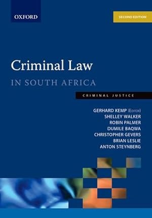 Seller image for Criminal Law in South Africa: Criminal Law in South Africa for sale by WeBuyBooks