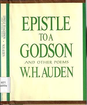 Seller image for Epistle to a Godson and Other Poems for sale by Blacks Bookshop: Member of CABS 2017, IOBA, SIBA, ABA