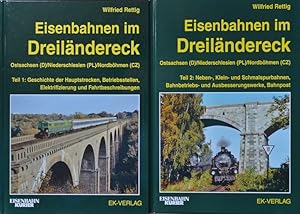 Seller image for Eisenbahnen im Dreilndereck : Ostsachsen (D) / Niederschlesien (PL) / Nordbhmen (CZ) - 2 Volume Set for sale by Martin Bott Bookdealers Ltd