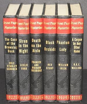 Seller image for Front Page Mysteries-Set of 6-Black Orchids, Phantom Lady, A Corpse by Any Other Name, The Case of the Drowning Duck, Siren In the Night, Death on the Aisle for sale by Eyebrowse Books, MWABA