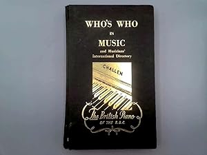 Imagen del vendedor de Who's Who in Music & Musicians' International Directory a la venta por Goldstone Rare Books