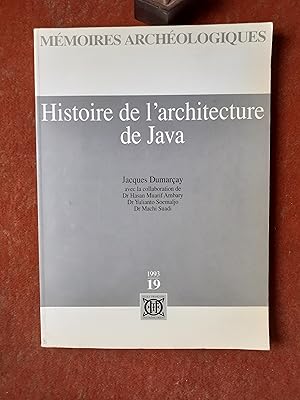 Seller image for Histoire de l'architecture de Java for sale by Librairie de la Garenne