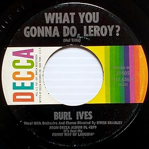 Bild des Verkufers fr Call Me Mr. In-between / What You Gonna Do, Leroy? [7" 45 rpm Single] zum Verkauf von Kayleighbug Books, IOBA
