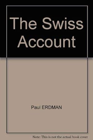 Imagen del vendedor de Swiss Account a la venta por WeBuyBooks