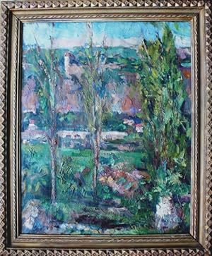 Original oil painting by Sylvia Gosse. Landscape in France.