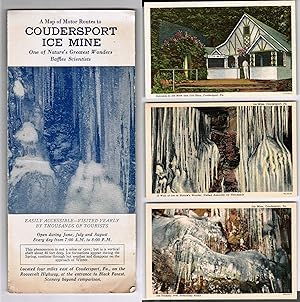 A Map of Motor Routes to Coudersport Ice Mine Coudersport, Pennsylvania