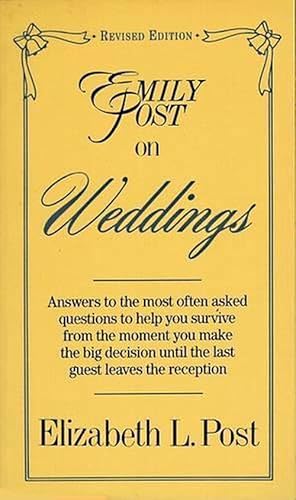 Seller image for Emily Post on Weddings (Paperback) for sale by Grand Eagle Retail