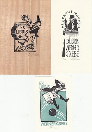 Seller image for 3 Exlibris. for sale by Antiquariat  Braun