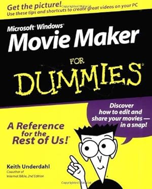 Imagen del vendedor de Microsoft Windows Movie Maker For Dummies a la venta por WeBuyBooks