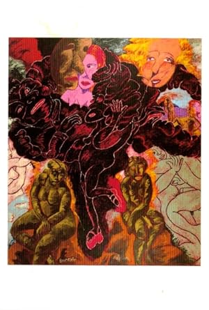 Robert Colescott: Recent Paintings and Works on Paper - Exhibition Invitation Postcard