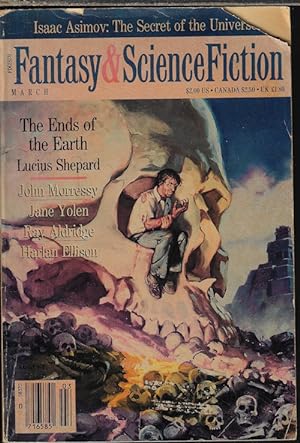 Imagen del vendedor de The Magazine of FANTASY AND SCIENCE FICTION (F&SF): March, Mar. 1989 a la venta por Books from the Crypt