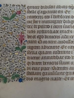 aus einem Antiphonar (2) und einem Stundenbuch. In lateinischer Sprache. Wohl 16. Jahrhundert. Fo...