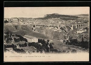 Image du vendeur pour Ansichtskarte Constantine, le Nouveau Pont et la Ville mis en vente par Bartko-Reher