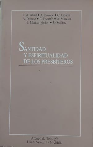 Bild des Verkufers fr Santidad y espiritualidad de los presbteros zum Verkauf von Librera Reencuentro