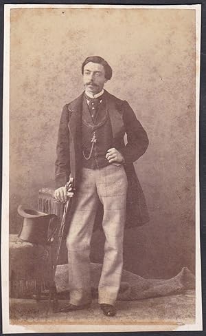 Henri-Leon Baron Niviere (1834-1904) Lieutenant Colonel de la Garde Mobile / Portrait CDV Foto Ph...