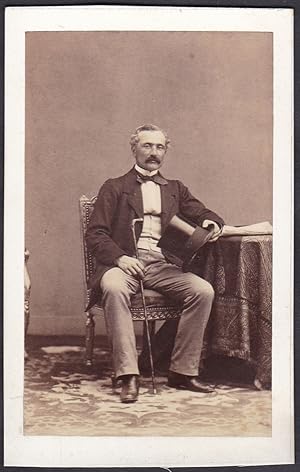 Seller image for Anatole Leopold Auguste de Villardi de Montlaux (1822-1903) Officier de Cavalrie Chevalier de la Legion d'Konneur / Portrait CDV Foto Photo vintage noblesse Adel for sale by Antiquariat Steffen Vlkel GmbH