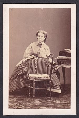 Seller image for Jeanne de Beaumont-Castries (1843-1891) Sculptrice Bildhauerin sculpteur / Portrait CDV Foto Photo vintage noblesse Adel for sale by Antiquariat Steffen Vlkel GmbH