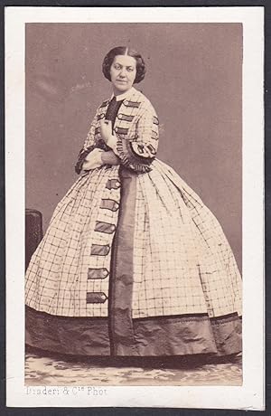 Seller image for Marie Louise O'Conner (1827-1916) Comtesse de Bouill Marquise / Portrait CDV Foto Photo vintage noblesse Adel for sale by Antiquariat Steffen Vlkel GmbH