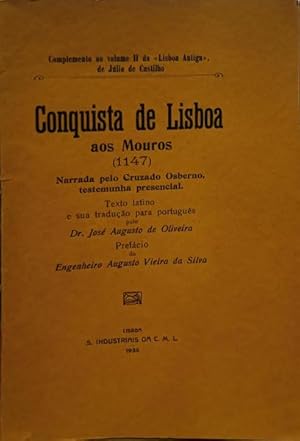 CONQUISTA DE LISBOA AOS MOUROS (1147). [1.ª EDIÇÃO]