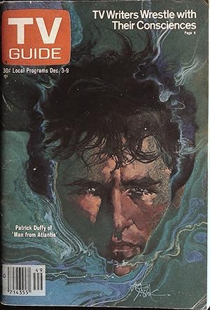 TV Guide December 3, 1977 Patrick Duffy of "Man From Atlantis"