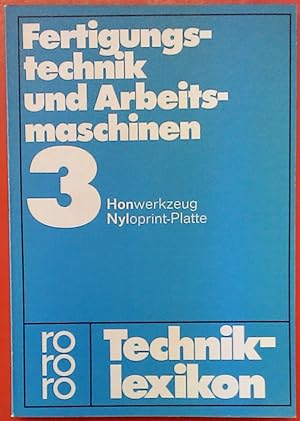 Seller image for Fertigungstechnik und Arbeitsmaschinen, 3 Honwerkzeug - Nyloprint-Platte for sale by biblion2