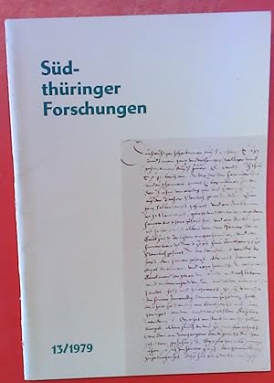 Bild des Verkufers fr Sdthringer Forschungen, HEFT 13, Beitrge zur Wirtschaftsgeschichte Sdthringens zum Verkauf von biblion2