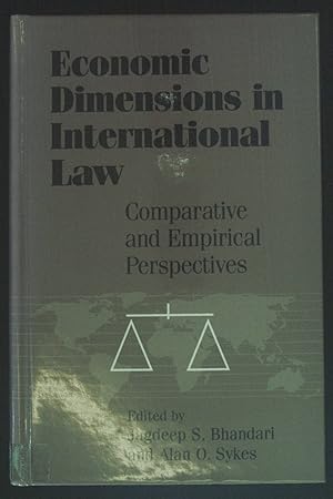 Immagine del venditore per Economic Dimensions in International Law: Comparative and Empirical Perspectives. venduto da books4less (Versandantiquariat Petra Gros GmbH & Co. KG)