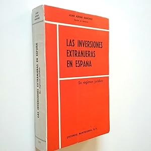 Immagine del venditore per Las inversiones extranjeras en Espaa. Su rgimen jurdico venduto da MAUTALOS LIBRERA